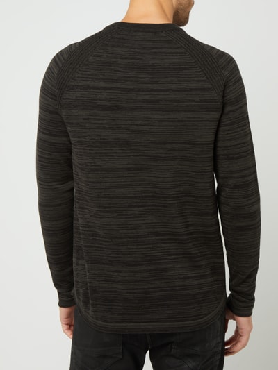 G-Star Raw Pullover mit Raglanärmeln Anthrazit Melange 5