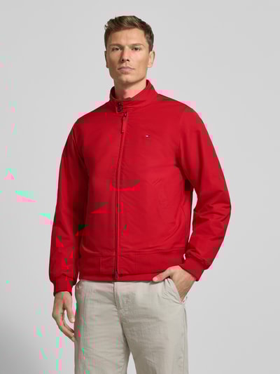 Tommy Hilfiger Relaxed Fit Blouson mit Logo-Stitching Rot 4