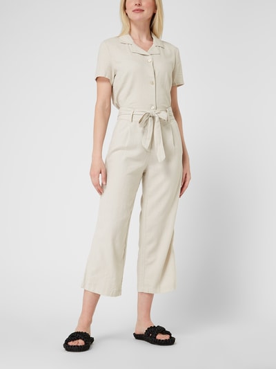 Only Culotte van linnenmix, model 'Caro' Beige - 1