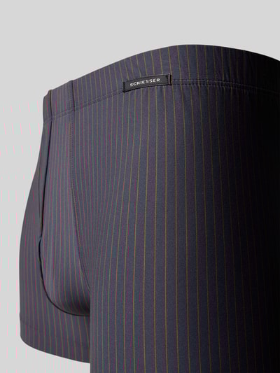 Schiesser Boxershort met labeldetail Antraciet - 2
