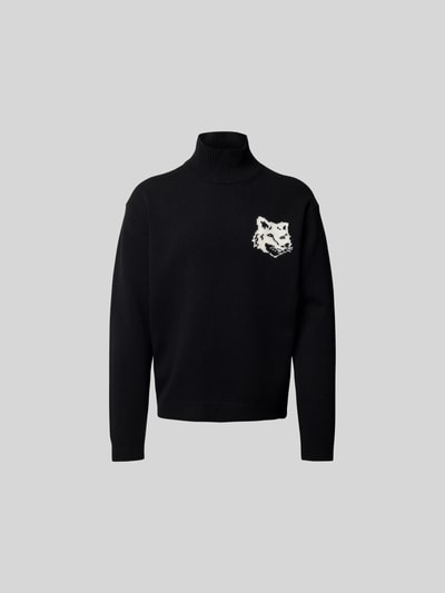 MAISON KITSUNE Sweatshirt mit Label-Print Black 2