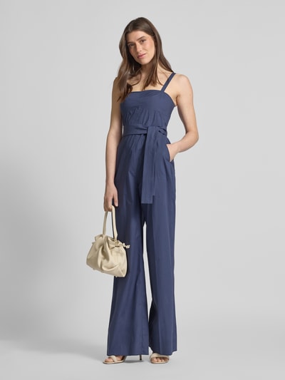 Marella Jumpsuit mit Bindegürtel Modell 'ZOLLA2' Marine 1
