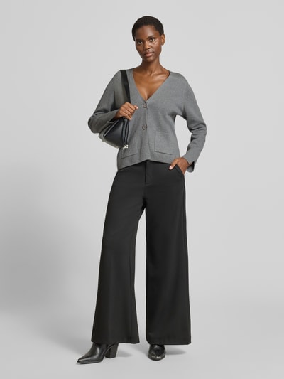 Christian Berg Woman Gebreide pullover met V-hals Zilver gemêleerd - 1