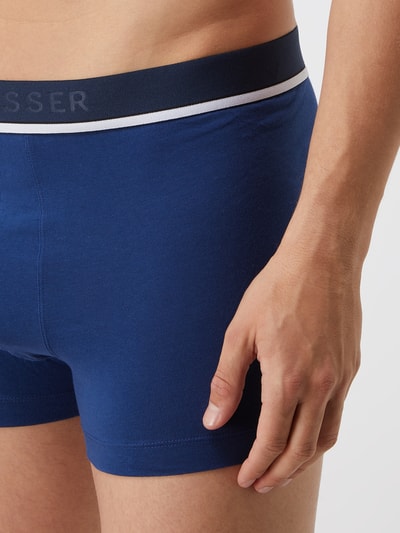 Schiesser Trunks mit Stretch-Anteil im 3er-Pack Blau 5