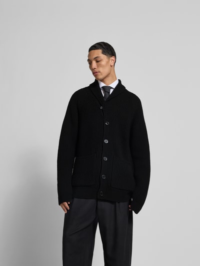 Filippa K Strickjacke mit Knopfleiste Black 4