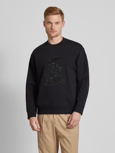 Emporio Armani Sweatshirt mit Label-Detail Black 4