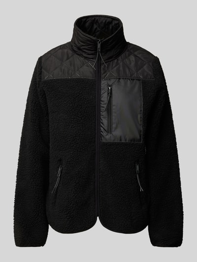 TheJoggConcept Fleecejacke mit Stehkragen Modell 'BERRI' Black 1