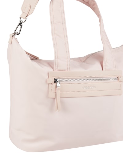 CK Calvin Klein Torba shopper z tkaniny Różowawy 3