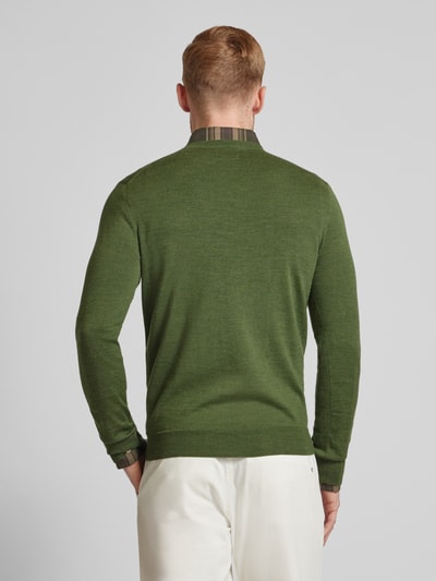 Polo Ralph Lauren Slim Fit Strickpullover aus reiner Wolle Oliv 5