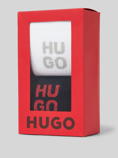 HUGO Socken mit Effektgarn im 2er-Pack Modell 'LUREX' Black 3