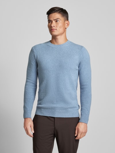 Cinque Gebreide pullover met ronde hals, model 'ZAC' Blauw - 4