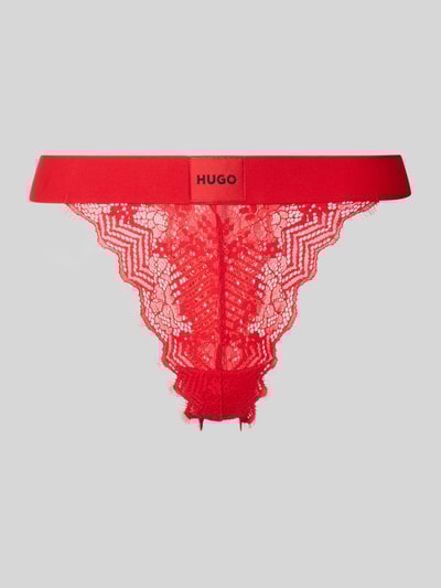 HUGO String aus femininer Spitze Modell 'STRING RL LACE' Rot 1