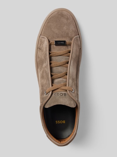 BOSS Sneakers met labeldetail, model 'Gary' Beige - 3