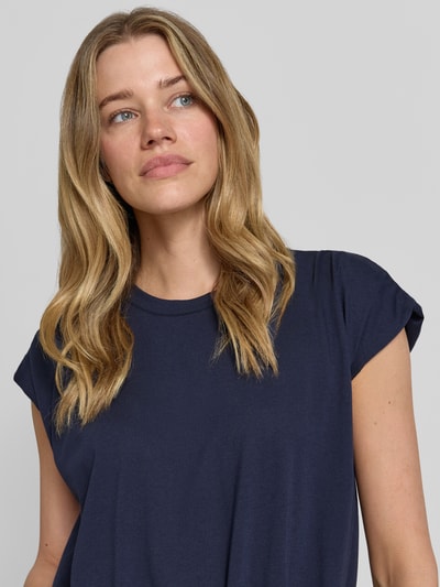 Christian Berg Woman T-Shirt mit Rundhalsausschnitt und Kappärmeln Dunkelblau 3