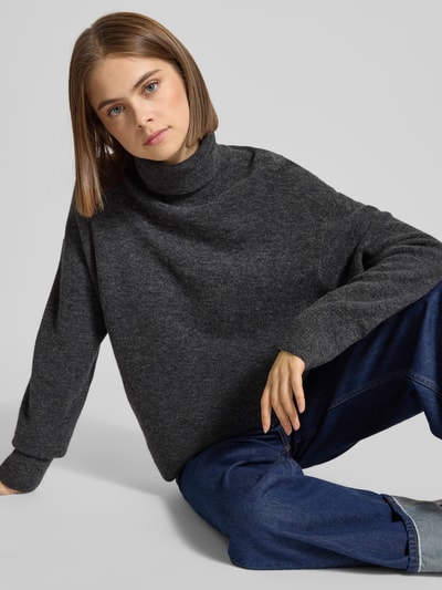 Marc O'Polo Denim Regular fit coltrui van scheerwolmix Antraciet - 3