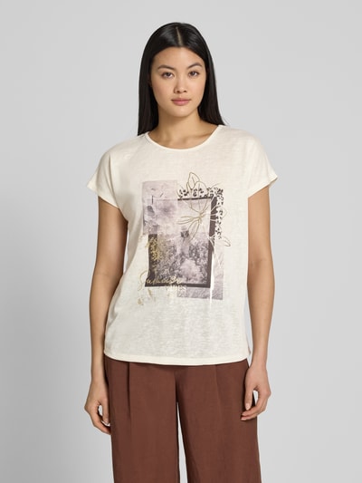 Christian Berg Woman T-Shirt mit Motiv-Print Offwhite 4