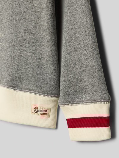 Polo Ralph Lauren Teens Bluza z motywem i okrągłym dekoltem Średnioszary melanż 2