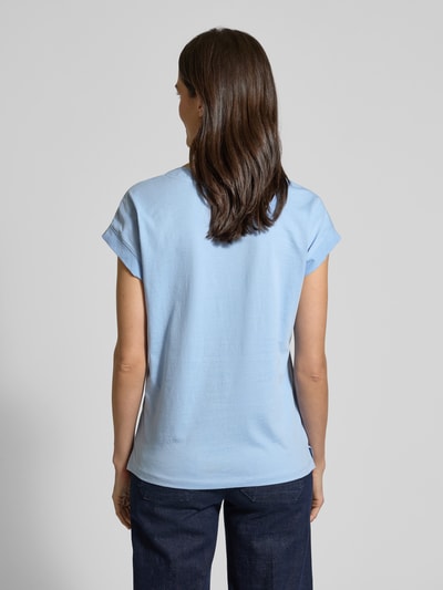 Soyaconcept T-Shirt mit V-Ausschnitt Modell 'DERBY' Jeansblau 5