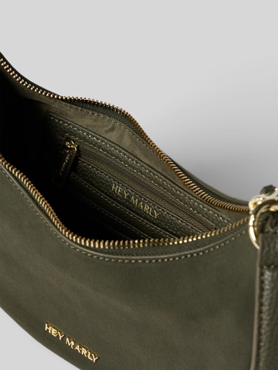 Hey Marly Handtasche aus Rindsleder Modell 'Lifetime Sister Suede' Dunkelgruen 5
