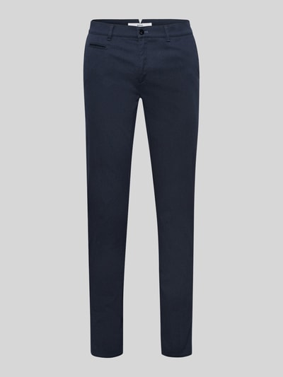 Brax Modern Fit Chino aus Baumwoll-Mix Modell 'Fabio' Marine 2