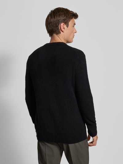 Strellson Regular fit gebreide pullover met wol, model 'BOSSE-R' Zwart - 5