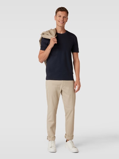 BOSS T-Shirt mit Label-Detail Modell 'Tessler' Marine 1