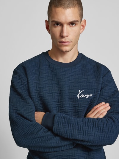 Kenzo Sweatshirt mit gerippten Abschlüssen Marine 3