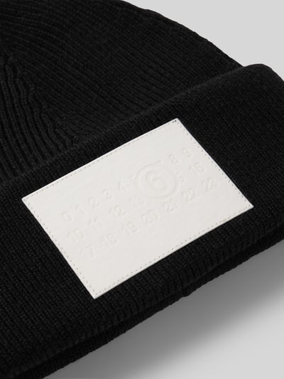 MM6 Maison Margiela Beanie mit Label-Detail Black 2