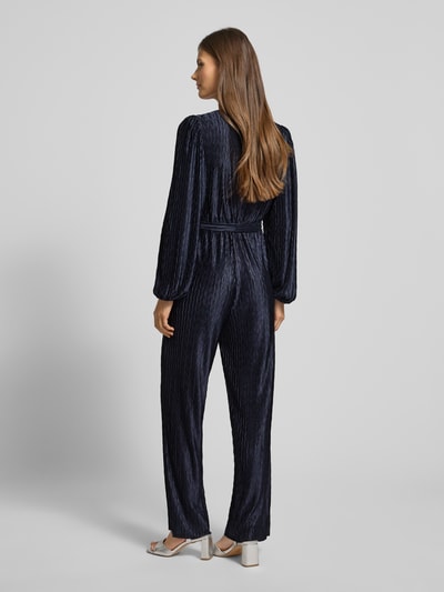 Vila Jumpsuit mit V-Ausschnitt Modell 'PLUSA' Marine 5