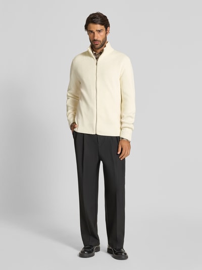 Lindbergh Gebreid jack met structuurmotief Offwhite - 1