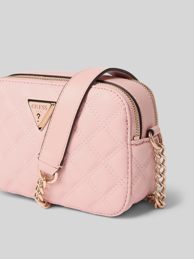 Guess Handtas met labelapplicatie, model 'GIULLY' Felroze - 3