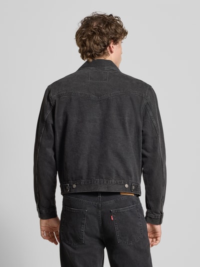 Levi's® Relaxed Fit Jeansjacke mit Brusttaschen Black 5