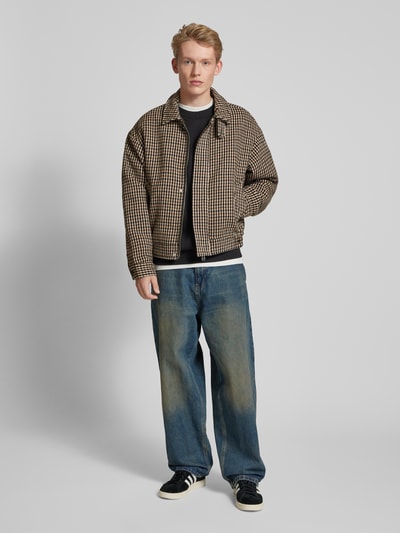 Jack & Jones Jack met strookzakken, model 'VERMONT' Lichtbruin - 1