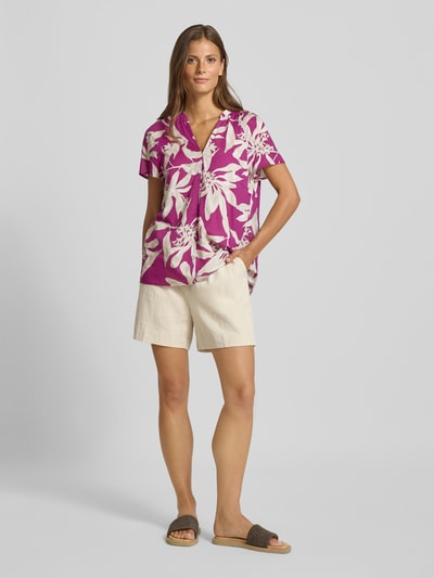 Marc O'Polo Regular Fit Blusenshirt aus reiner Baumwolle Fuchsia 1