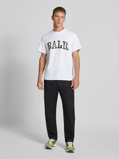 Balr. T-Shirt mit Logo und Rundhalsausschnitt Weiss 1