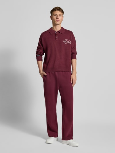 ANOTHER COTTON LAB Sweatpants mit elastischem Bund Bordeaux 1