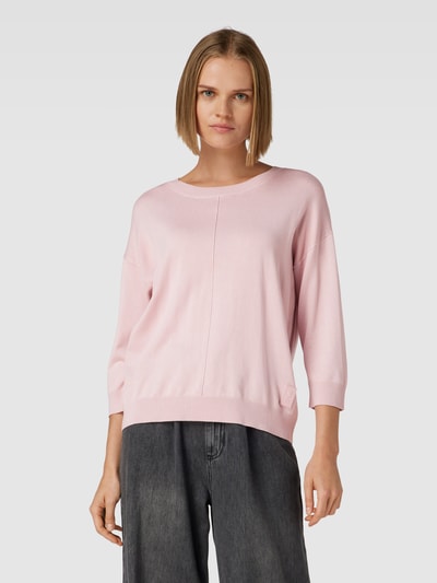 comma Casual Identity Strickpullover mit 3/4-Arm Rose 4