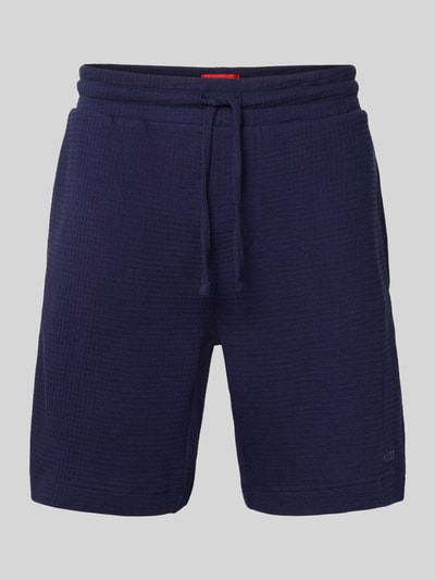 HUGO Regular fit sweatshirts van katoenmix, model 'AUSTIN SHORTS' Marineblauw - 2