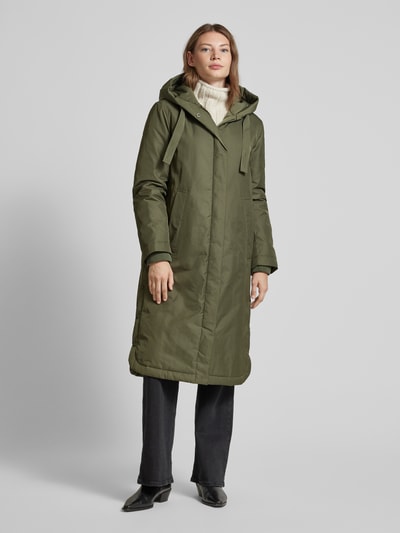 Marc O'Polo Regular Fit Parka mit Kapuze aus Polyester-Twill Oliv 4