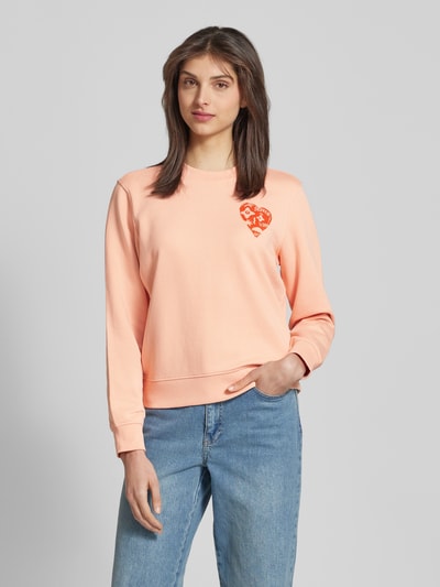 Scotch & Soda Sweatshirt mit Motiv- und Label-Print Apricot 4