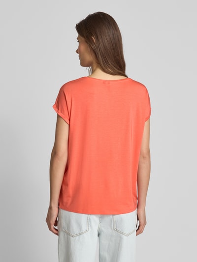 Vero Moda Relaxed Fit T-Shirt mit fixiertem Umschlag Modell 'MAVA' Hellrot 5