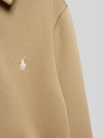 Polo Ralph Lauren Teens Bluza z wykładanym kołnierzem i zamkiem błyskawicznym Camel 2