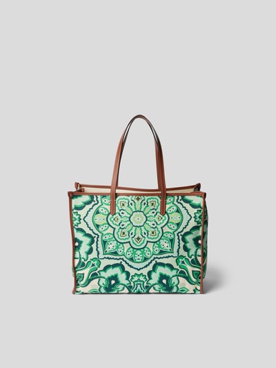 Etro Shopper mit Paisley-Dessin Grün 6