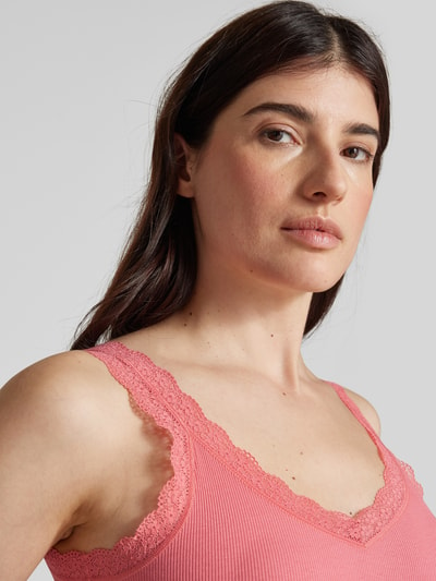 Christian Berg Woman Tanktop met kant Roze - 3