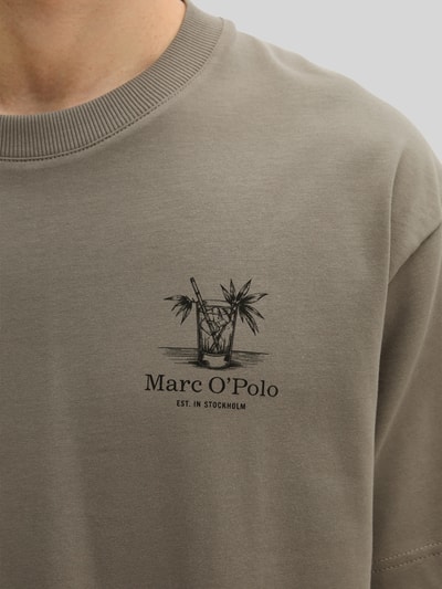 Marc O'Polo Relaxed Fit T-Shirt aus reiner Baumwolle Mittelgrau 3