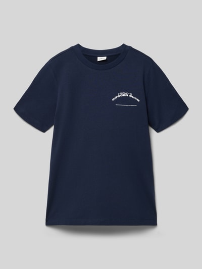 Produktfoto, Regular Fit T-Shirt aus reiner Baumwolle von s.Oliver RED LABEL, Kinder T-Shirt Optik: Unifarben, Motiv-Print, Rundhals, Kurzarm, Jersey, Material: reine Baumwolle