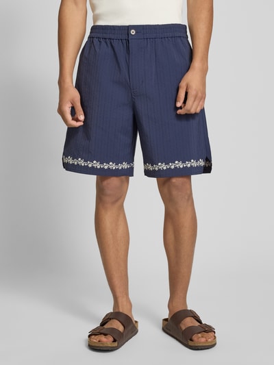 PROHIBITED Shorts mit elastischem Bund Marine 4
