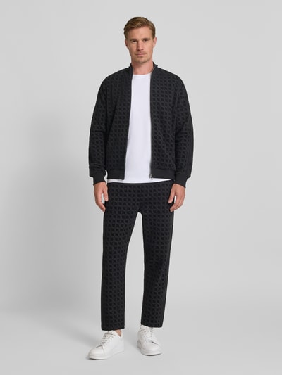 JOOP! Collection Sweatjacke mit Label-Detail und Stehkragen Black 1