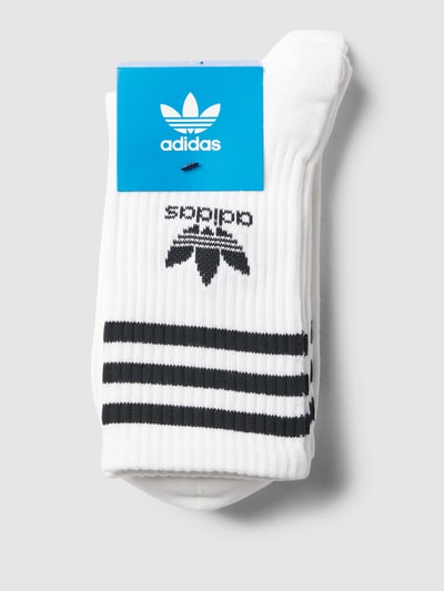 adidas Originals Skarpety z detalem z logo w zestawie 3 szt. Biały 3