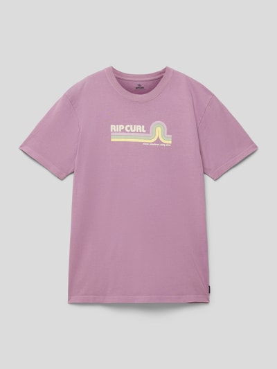 Rip Curl T-Shirt mit Label-Print Mauve 1